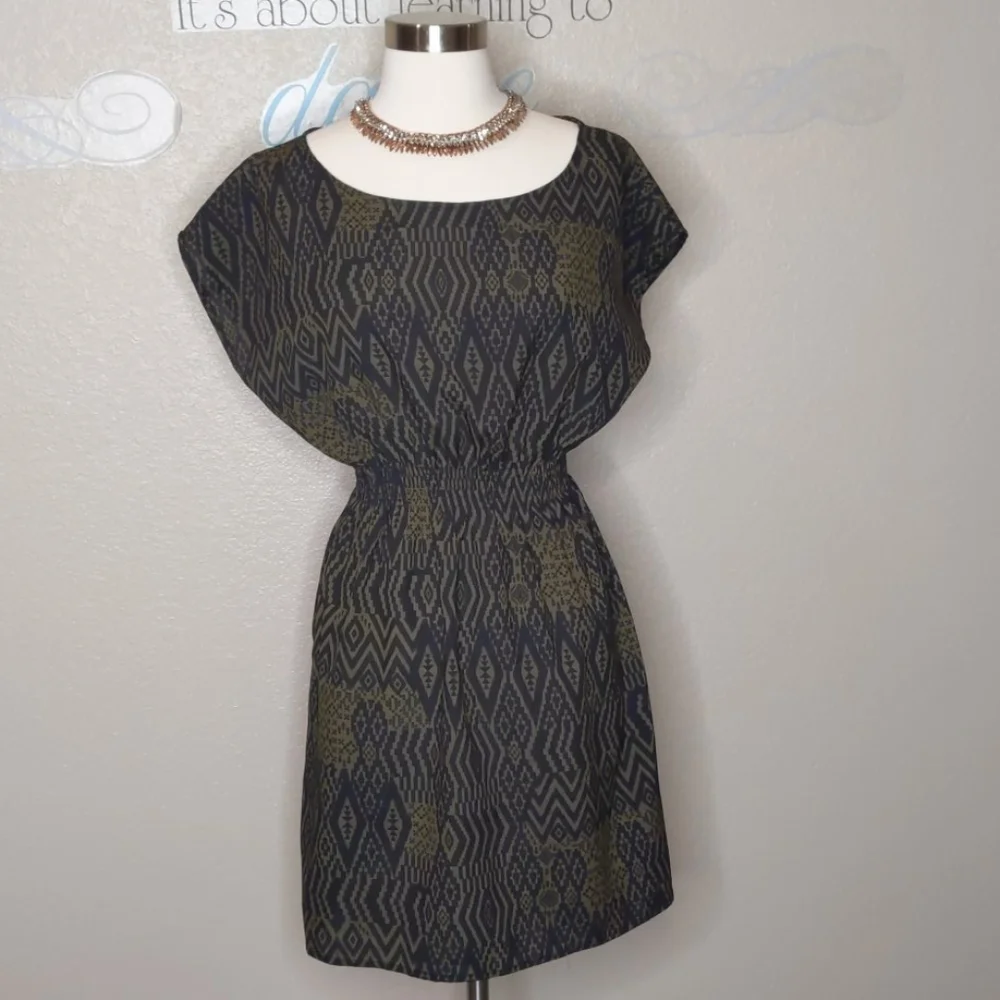 One Clothing Dress Black and Olive  Green Size Small